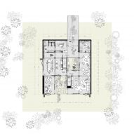 Ground floor plan of Warm Nest by Ark-shelter and Archekta in Belgium