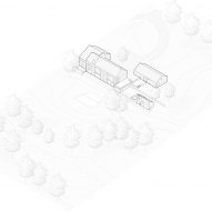 Axonometric drawing of the New York farmhouse by Worrell Yeung