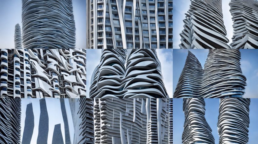 Stable Diffusion images created by Zaha Hadid Architects