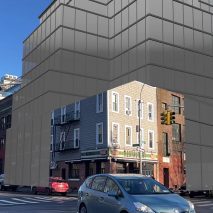 Photo of an augmented reality building