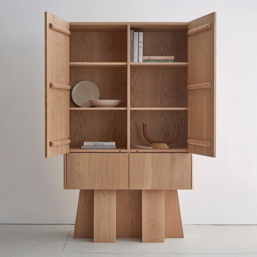Wooden cabinet by Bowen Lui