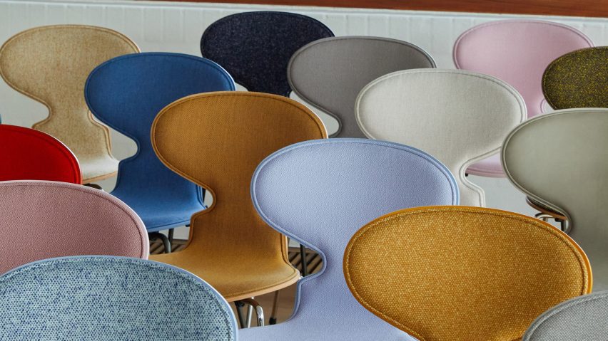Photo of chairs by Fritz Hansen