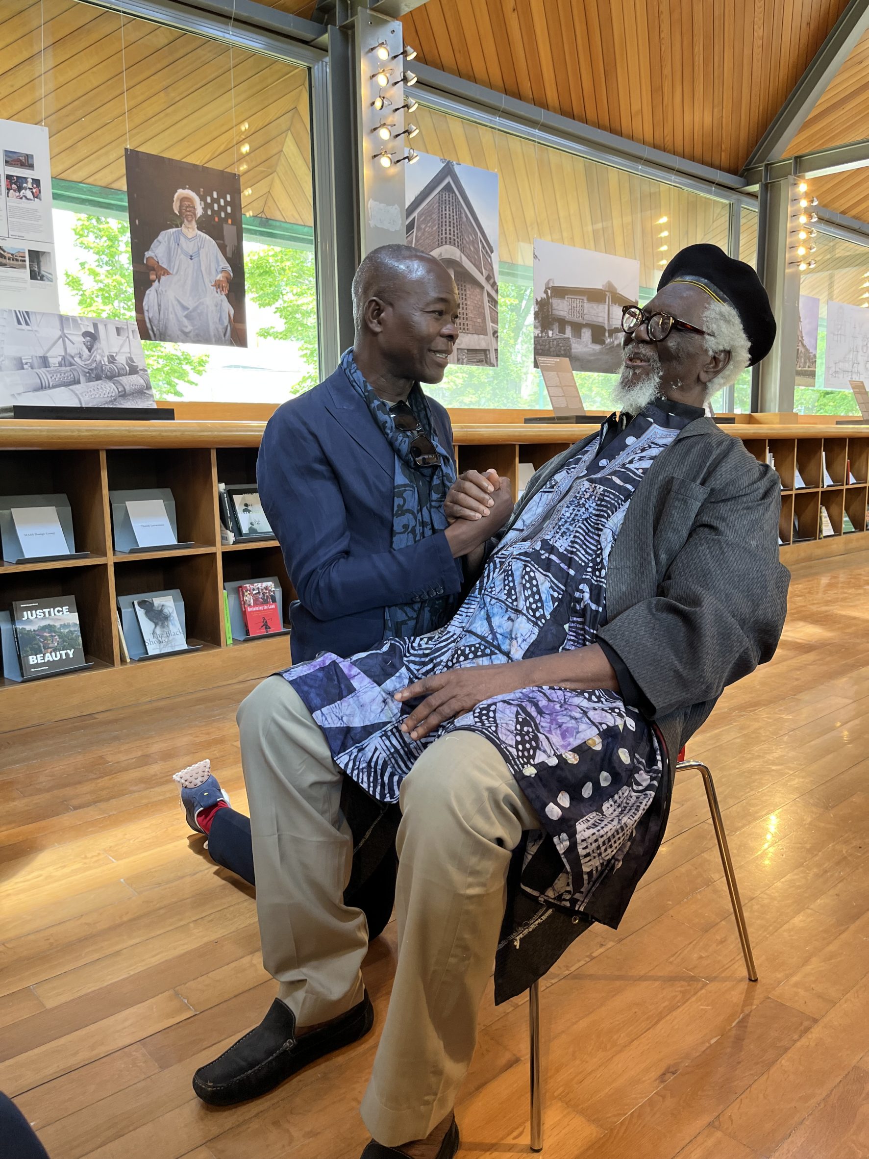 Francis Kere embraces Demas Nwoko