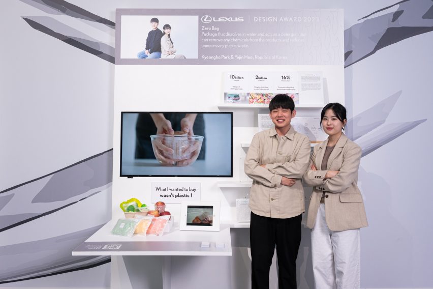 Zero Bag and industrial design students Kyeongho Park and Yejin Heo
