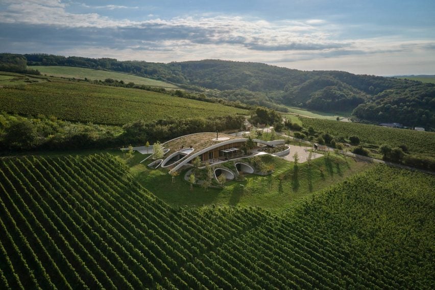 Aerial image of Gurdau Winery