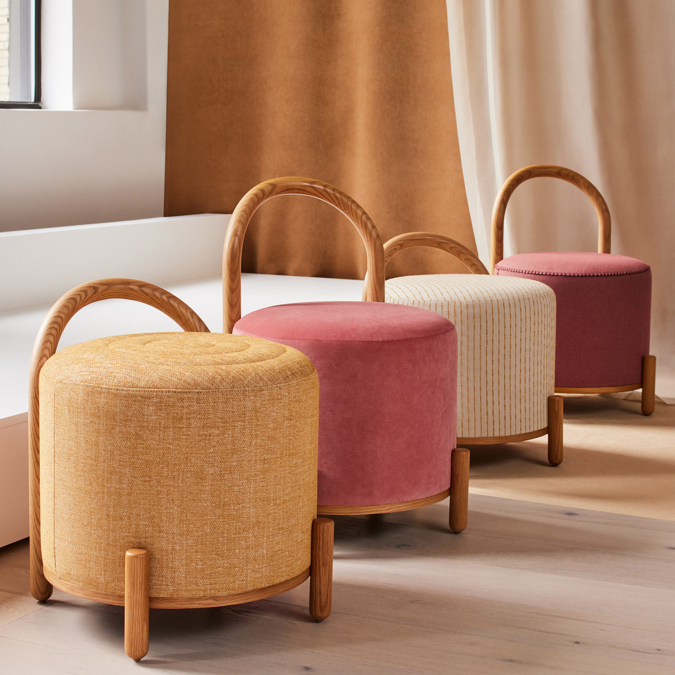 Bao Collection poufs by Alda Ly Architecture for HBF