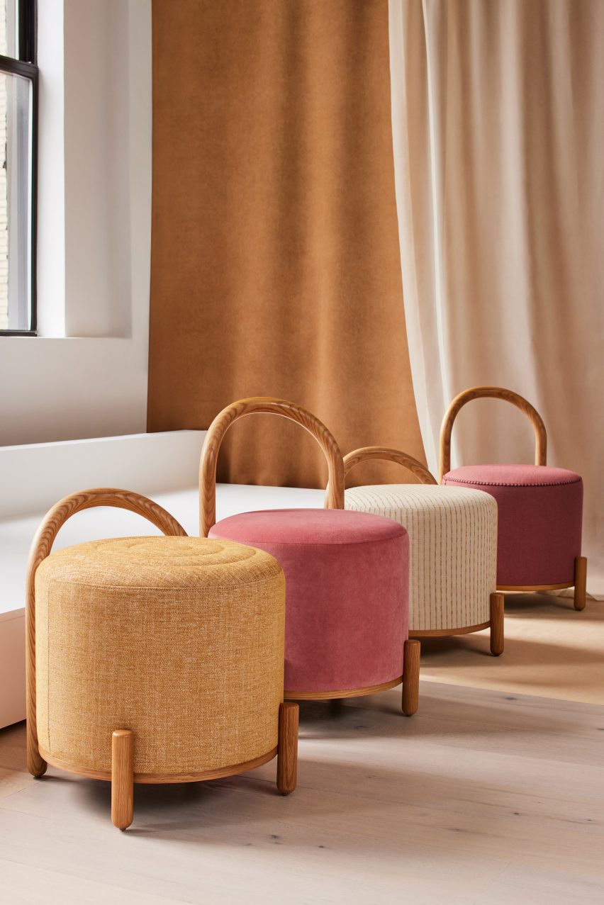 Bao Collection poufs by Alda Ly Architecture for HBF