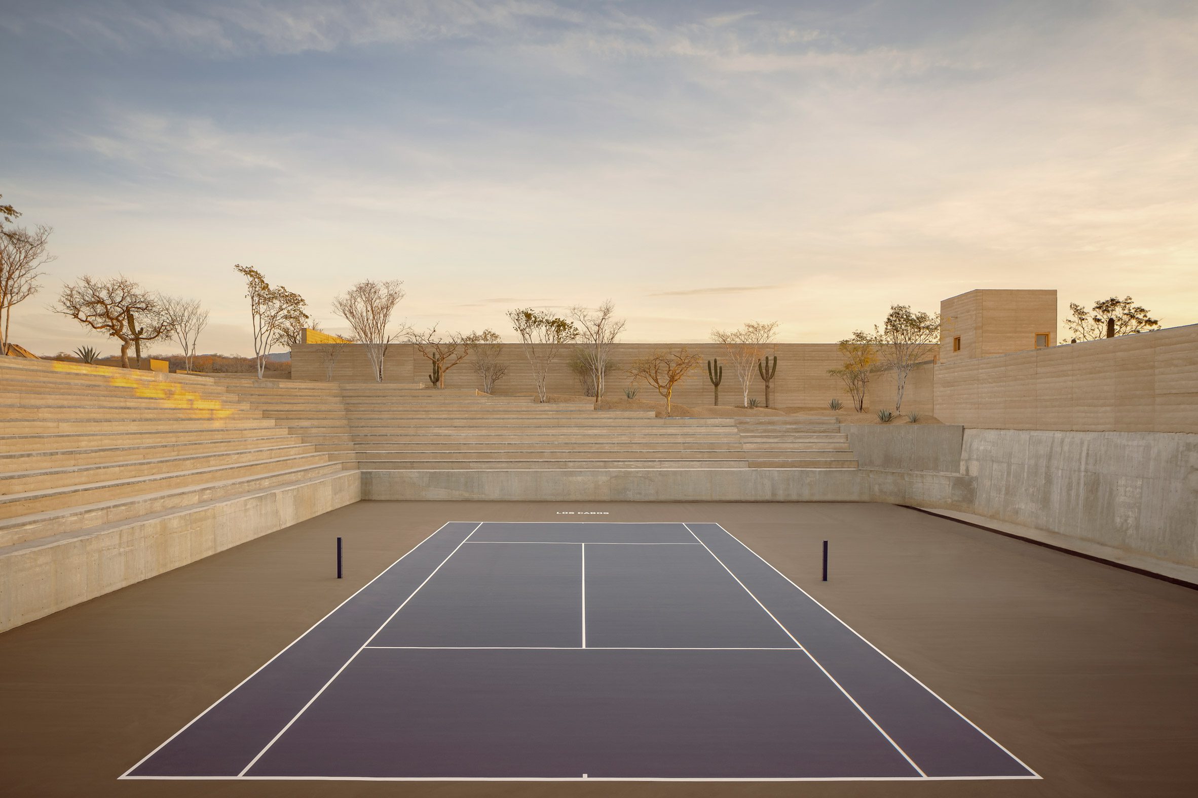 Tennis court at the Cabo Sports Complex