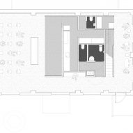 Ground floor plan, Cesarin show kitchen by Co.arch Studio