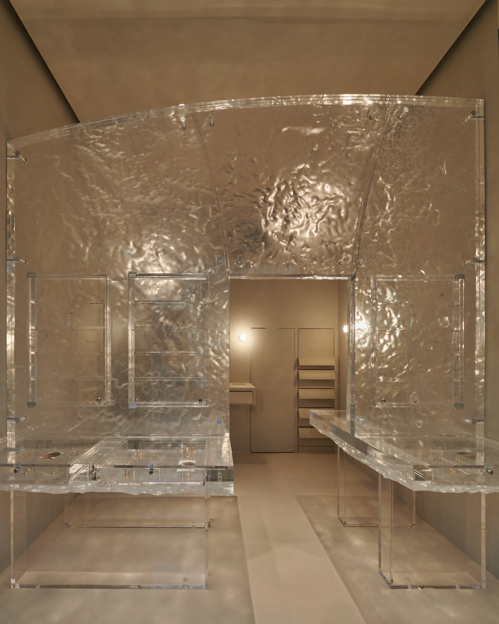 Interior of jewellery store in Paris, designed by Anne Holtrop