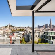 Residential terrace overlooking San Francisco