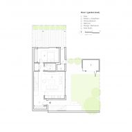 Floor 1 plan of Red Stair House by Dumican Mosey