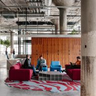 Newlab Detroit headquarters at the former Book Depository building by Gensler and Civilian