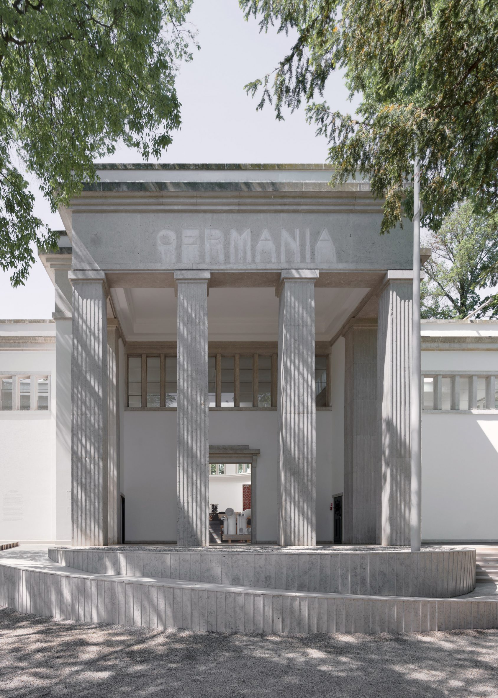Ramp outside Open for Maintenance, the German Pavilion at the Venice Architecture Biennale 2023
