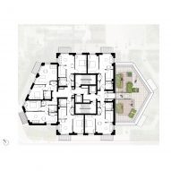 Eleventh floor plan of Brook House by Grid Architects