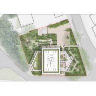 Site plan of Brook House by Grid Architects