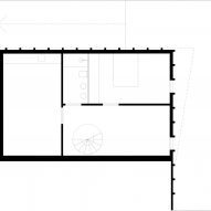 Ground floor plan of House on a Brick Base by Agora Arquitectura