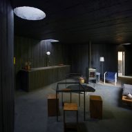 Dark room in Luna House by Pezo von Ellrichshausen