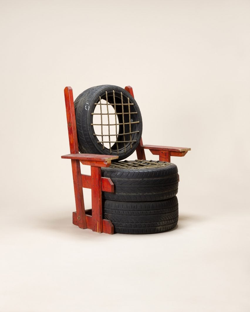 Anonymous tyre chair from collection of Avi Kovacevich