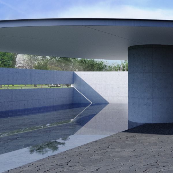 Tadao Ando releases visuals of concrete MPavilion for 2023