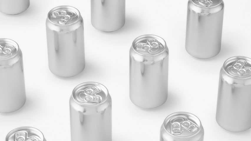 Nendo beer can with two tabs