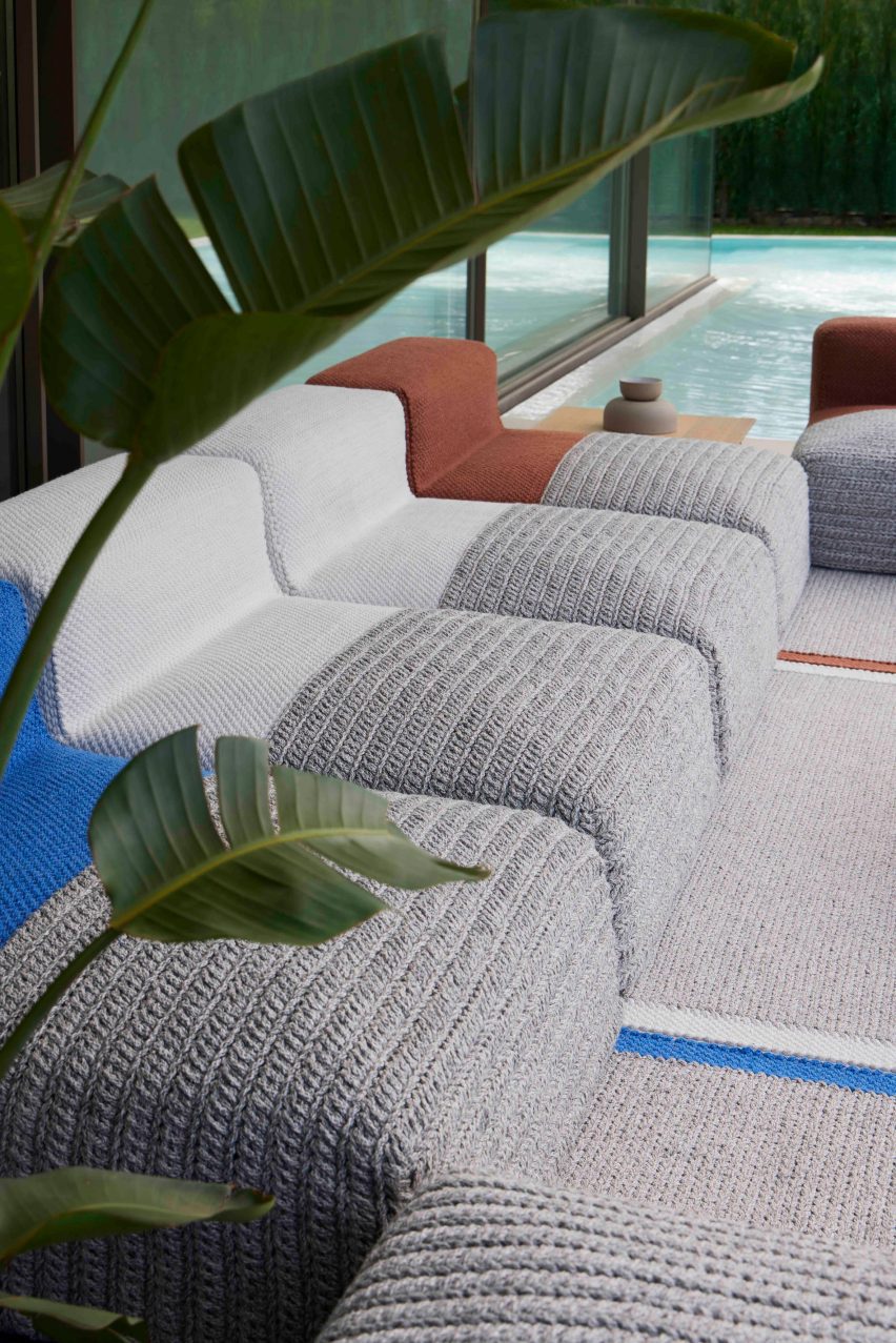 Patricia Urquiola collection of rugs and seat covers