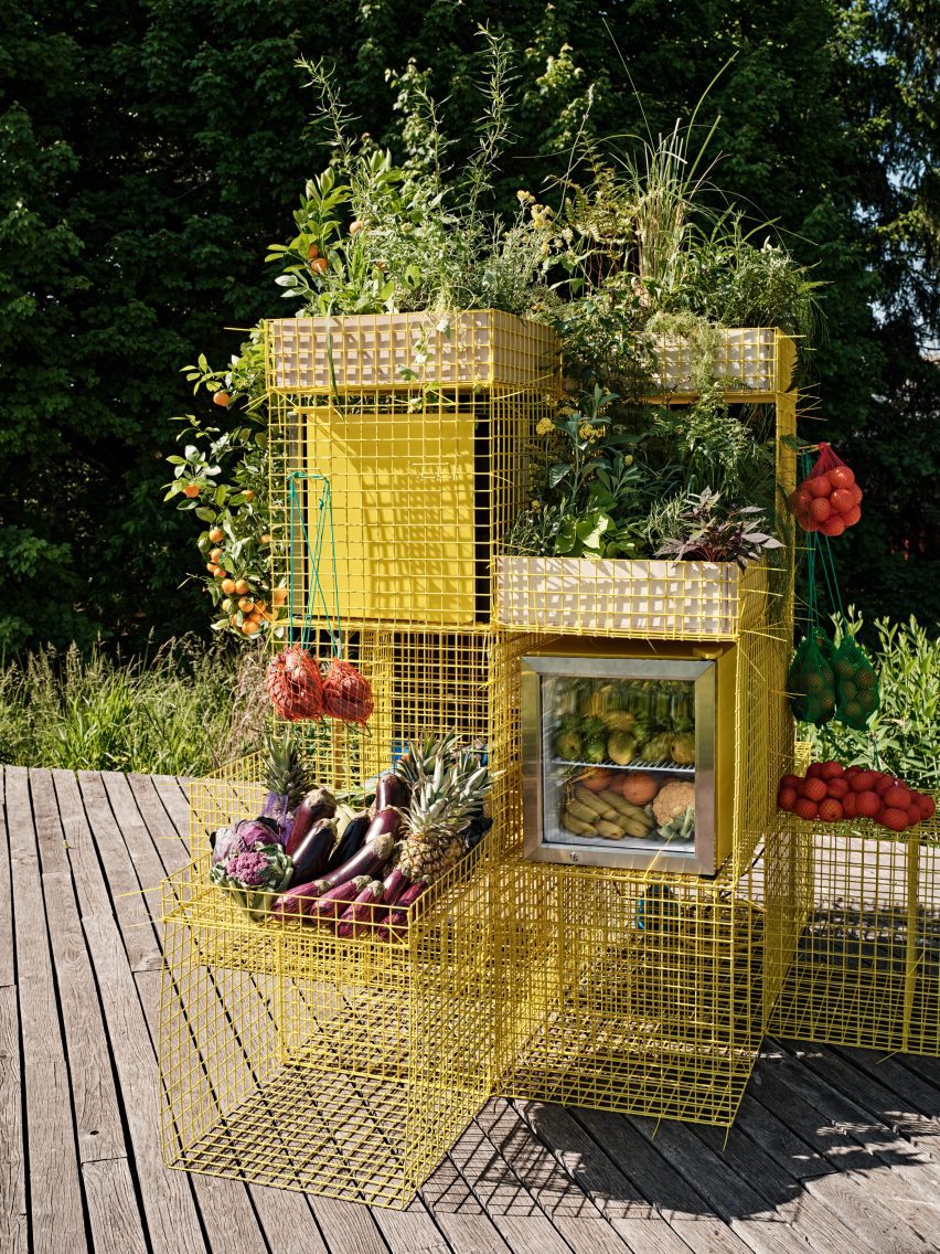 Yellow community fridge project