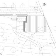 Roof plan of Rescobie Pavilion by Kris Grant Architect