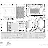 Ground floor plan of Shanfeng Academy by Open Architecture