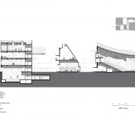 Section of Shanfeng Academy by Open Architecture