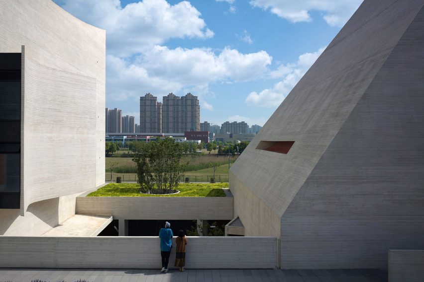 Roofscape of Shanfeng Academy by Open Architecture