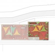 Roof plan of Parconido Bakery Cafe