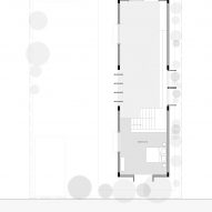 Mezzanine floor plan of Cabin House