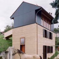 The exterior of The Recipe house in Switzerland by Madeleine Architectes