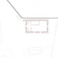 First floor plan of The Recipe house in Switzerland by Madeleine Architectes