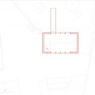 Second floor plan of The Recipe house in Switzerland by Madeleine Architectes