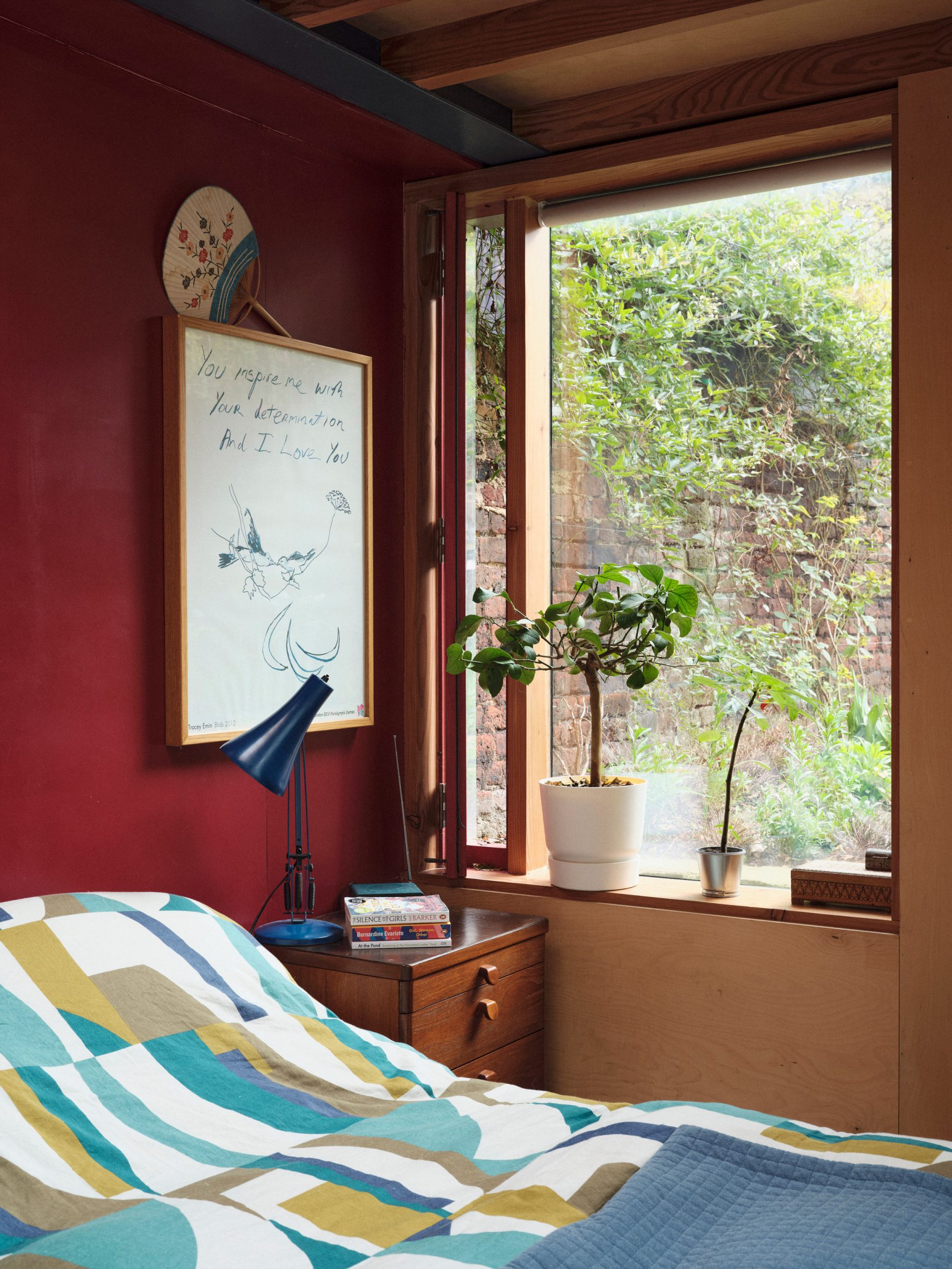 bedroom of The Secret Garden Flat by Nic Howett Architect