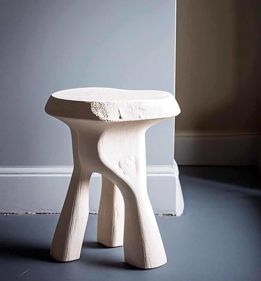 Mycelium stool by Studio Snoop and Tilly Talbot