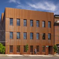Waechter Architecture completes "all-wood" building with steel jacket in Portland