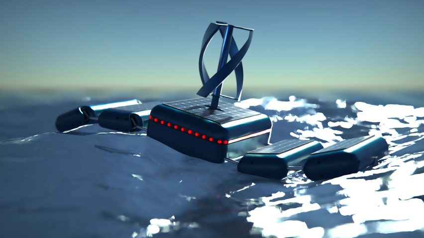 Concept design for WAVR with solar and wind turbine