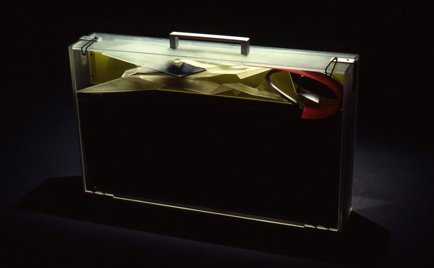 Photo of a presentation briefcase at Zaha's Moonsoon: An Interior in Japan