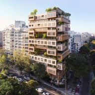 MVRDV designs "stack of country villas" for Montevideo housing block