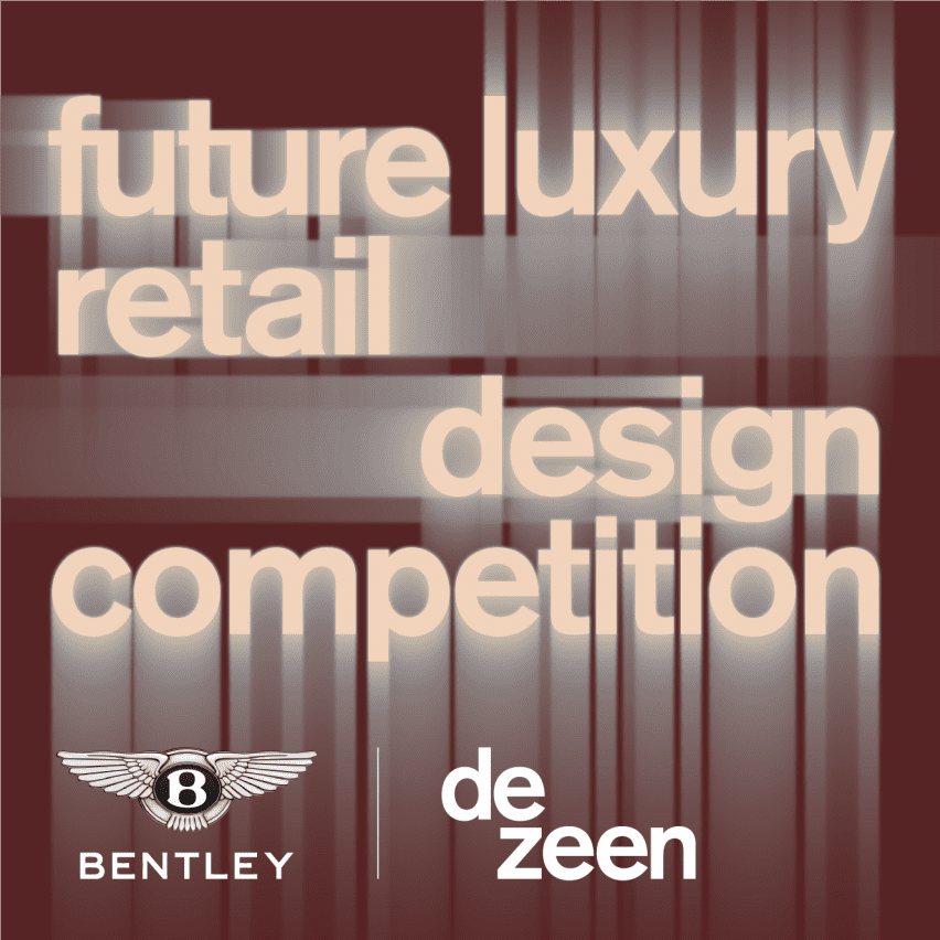 Dezeen and Bentley's Future Luxury Retail Design competition graphic identity