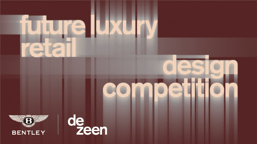 Dezeen and Bentley's Future Luxury Retail Design competition graphic identity