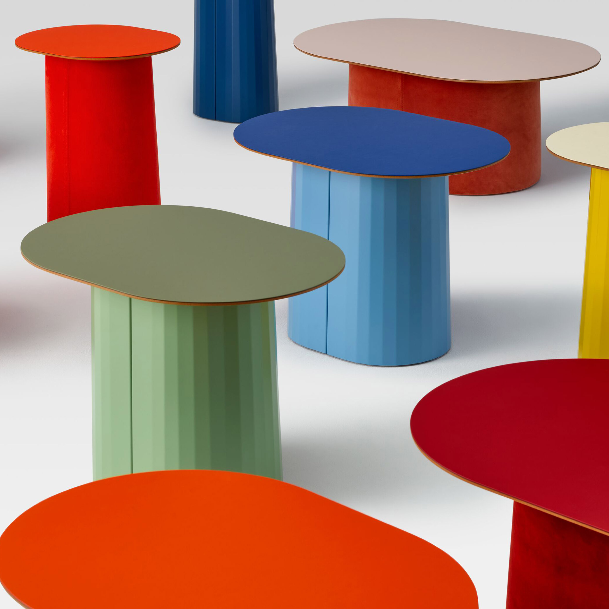 Colourful table tops