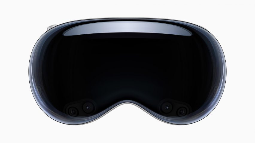 Front view of Vision Pro