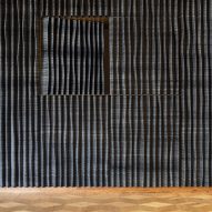 Ridged wooden wall panels