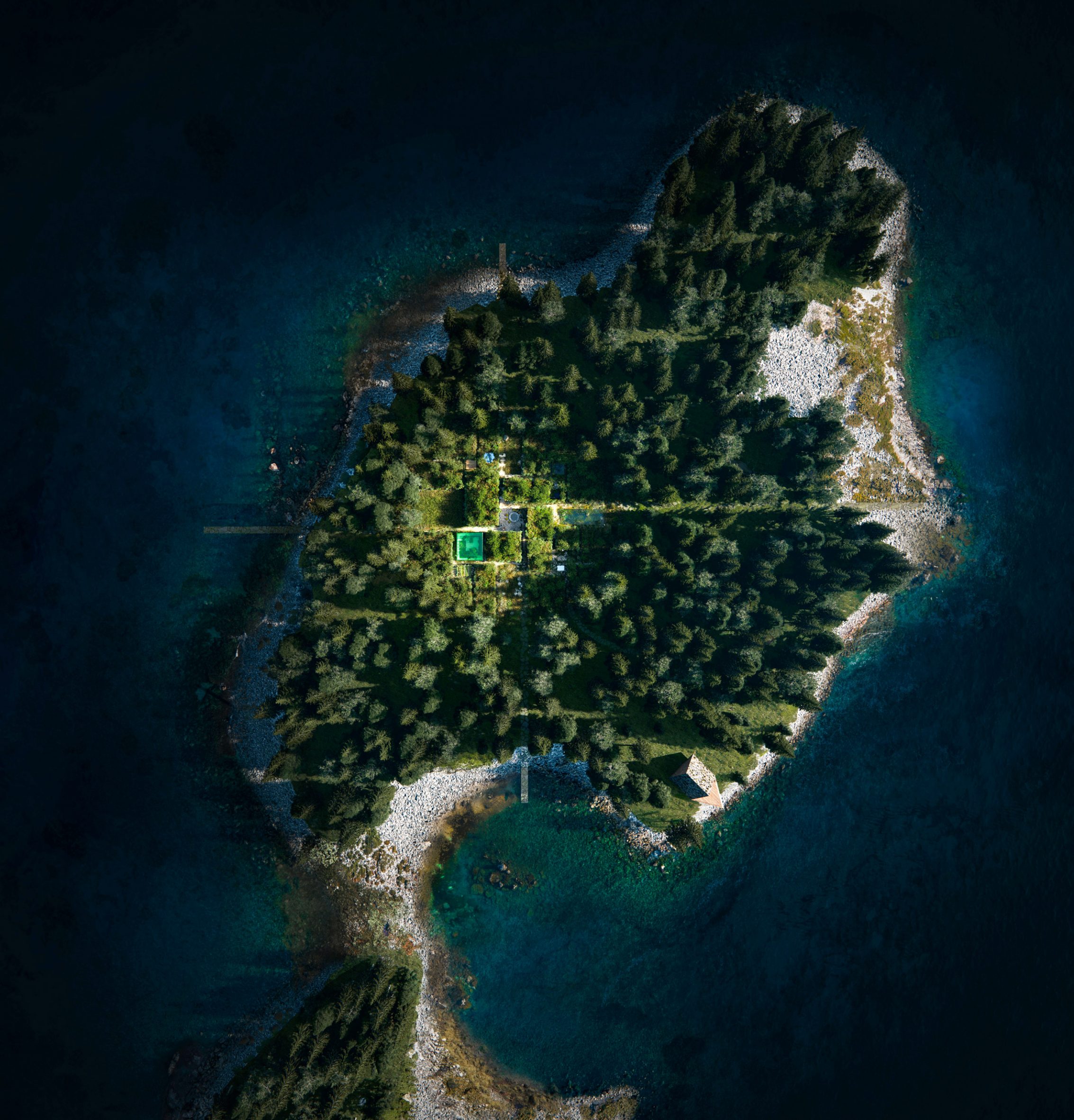Bjarke Ingels designs Vollebak Island to demonstrate "philosophy of hedonistic sustainability"