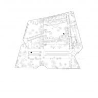 Site plan of Black Pavilion by Buero Wagner