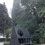Exterior of Black Pavilion by Buero Wagner